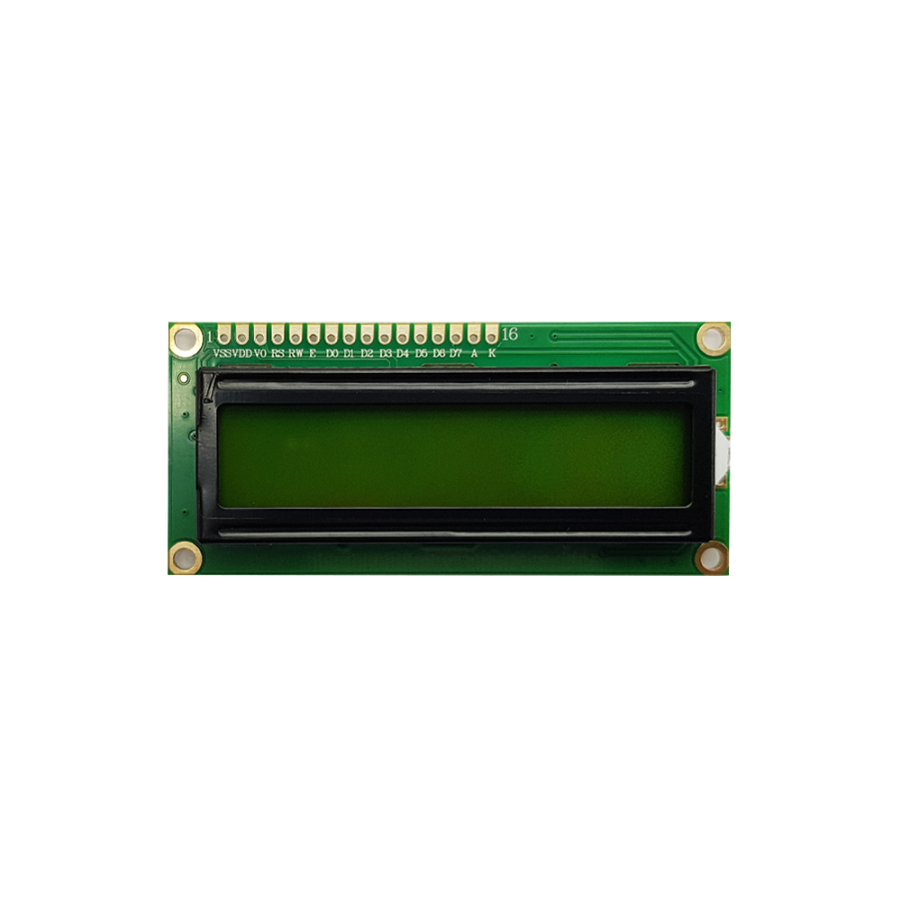 LCD کاراکتری 2x16 با بک لایت سبز 1mm | فروش عمده