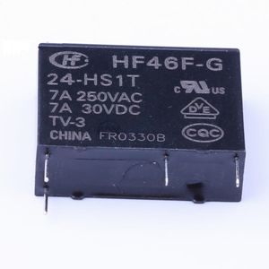 رله پکیجی 4 پین 24 ولت 7 آمپر HONGFA | مدل HF46F-G/24-HS1T