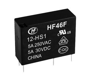 رله پکیجی  12 ولت 4 پین 5 آمپر مدل HONGFA HF46F/12-HS1