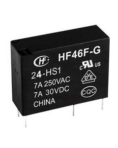 رله پکیجی 4 پین 24 ولت 7 آمپر HONGFA | مدل HF46F-G/24-HS1