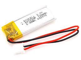 باتری لیتیومی 3٫7 ولت  ظرفیت 130میلی آمپر ساعت