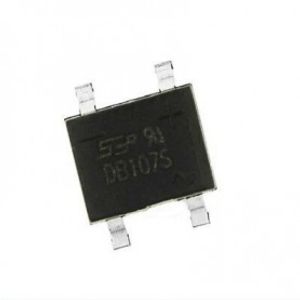 پل دیود 1000V-1A مربعی DB107S پکیج SMD