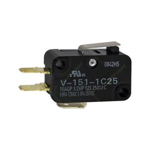 میکروسوئیچ اهرم بدنه فیش خور لحیمی 1.5 سانت 15 آمپر 4 پایه OMRON V-151-1C25