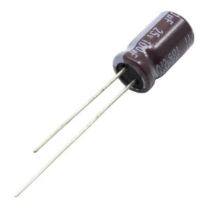 خازن الکترولیتی 100uF / 25V تایوانی مارک TAICON سری VT