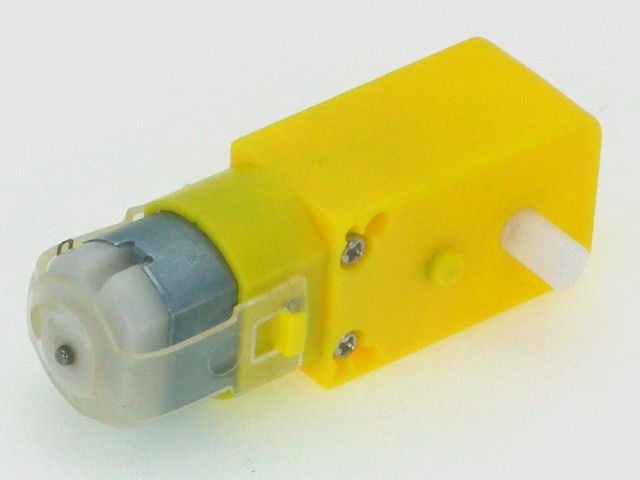 آرمیچر گیربکس پلاستیکی زرد  تک شفت مدل 1A220 30 RPM