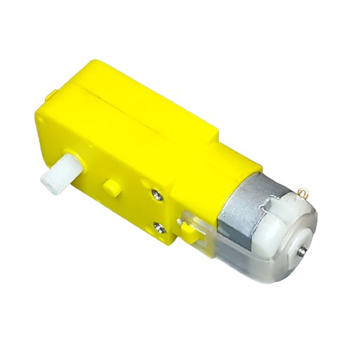 آرمیچر گیربکس پلاستیکی زرد تک شفت مدل 1A120 80 RPM
