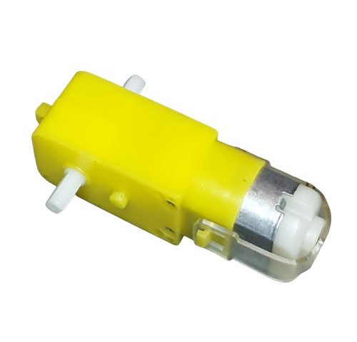 آرمیچر گیربکس پلاستیکی زرد دو شفت مدل 1B120  80 RPM