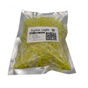 led بسته turbo light  مارک تایوانی مرغوب زرد 5mm اورال