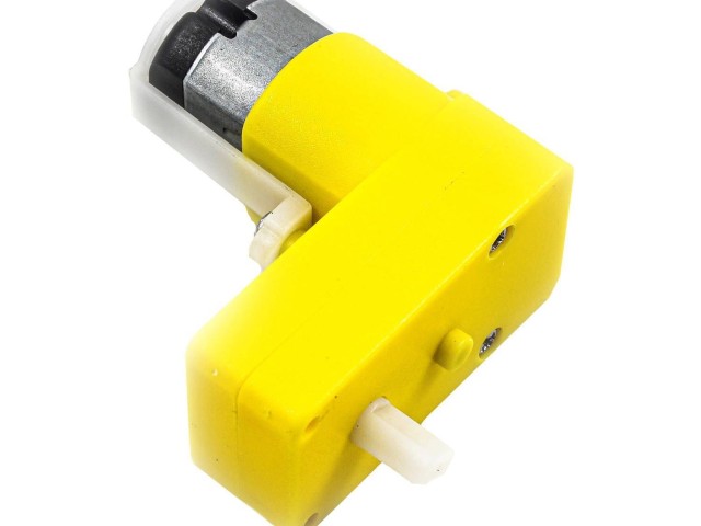 آرمیچر گریبکس پلاستیکی زرد رایت Gearbox  dc تک شافت1A48