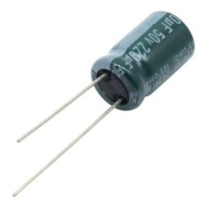 خازن الکترولیتی 220uF / 50V تایوانی مارک TAICON با طول عمر بالا