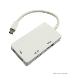 مبدل مینی دی پی Mini DP به HDMI / VGA / DVI ویژه اپل مک بوک و سرفیس