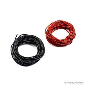 سیم سیلیکونی (0.5 متر + 0.5 متر) قطر 22AWG