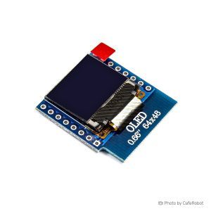 ماژول نمایشگر OLED D1 Mini تک رنگ 0.66 اینچ دارای ارتباط I2C