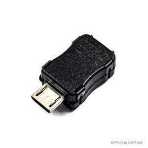 سوکت نری میکرو USB دو پین دارای کیس پلاستیکی