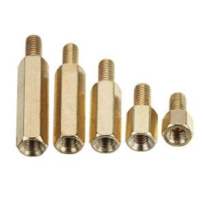 اسپیسر نری- مادگی برنجی با قطر 3 میلی متر و طول-6mm+6mm