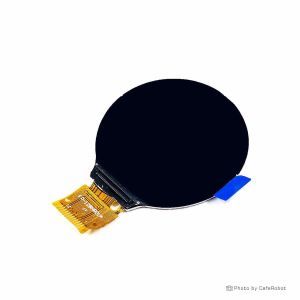 نمایشگر TFT تمام رنگ 1.28 اینچ دایره ای دارای ارتباط SPI و چیپ درایور GC9A01 با کابل فلت 12 پین