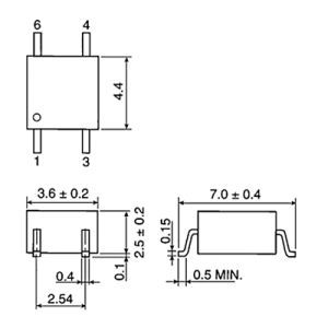 CYTLP181GB, Transistor Output Optocoupler, MFSO-4