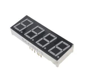 7-Segment Display - 4 Digit Common Anode 19x51mm Red