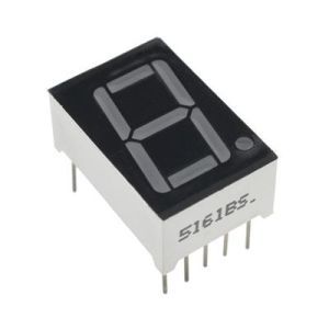 7-Segment Display - 1 Digit Common Anode 13x19mm Red