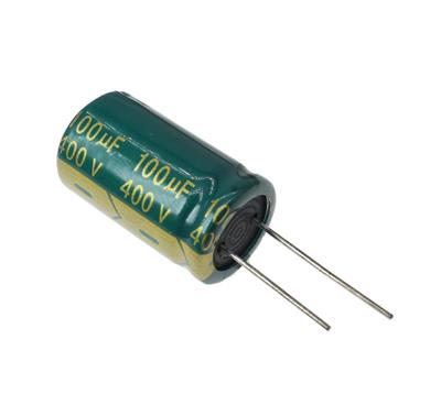 100UF/400V-18X30-105C-GREEN