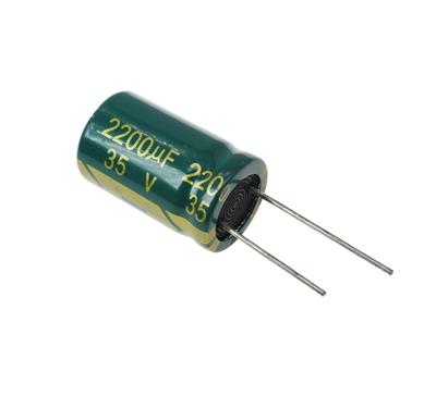 2200UF/35V-16X25-105C-GREEN