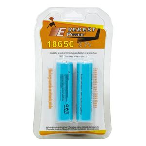 پک 2 تایی باتری لیتیوم یون 3.7V سایز 18650 8800mAh مارک Everest Power