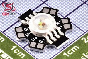 LED RGBW 8pins 4*(1W) Warm White + PCB