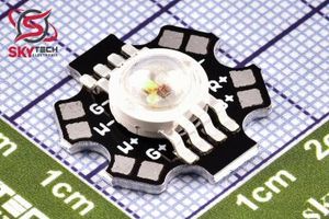 LED RGBW 8pins 4*(1W) Warm White + PCB