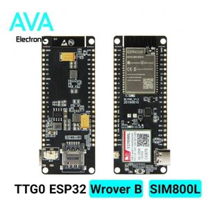 برد توسعه TTGO دارای هسته وایفای ESP32 Wrover B و Sim800L