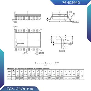 آی سی 74HC244D