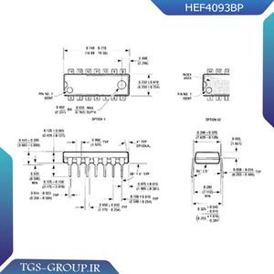 آی سی HEF4093BP