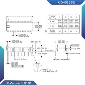 آی سی CD4015BE