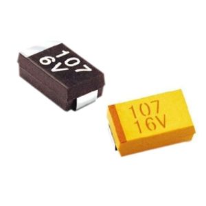 خازن تانتال SMD 100uF / 10V پکیج C