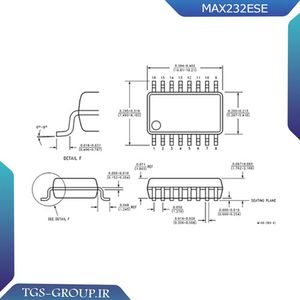 آی سی MAX232ESE