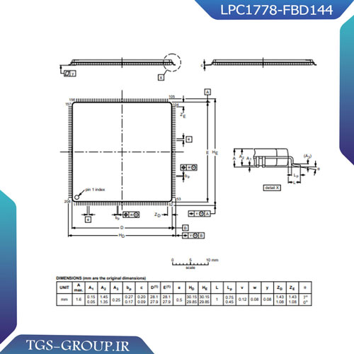 میکروکنترلر LPC1778-FBD144