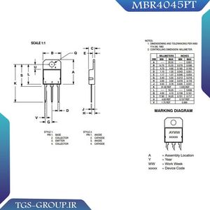 دیود شاتکی MBR4045PT