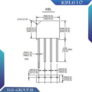 پل دیود KBL610