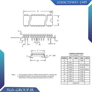 میکروکنترلر AT89C55WD-24PI