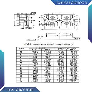 ماسفت IXFN210N30X3