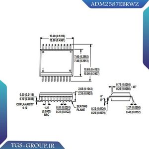 ایزولاتور دیجیتال ADM2587EBRWZ