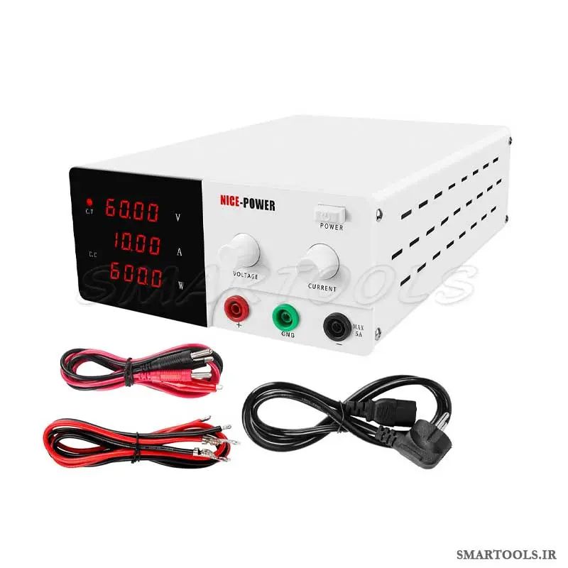قیمت منبع تغذیه سوئیچینگ 60 ولت 10 آمپر نایس پاور NICE POWER R-SPS6010 - اسمارت تولز