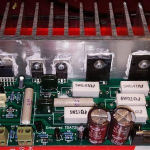 طرح پاور آمپلی فایر ترکیبی IC tda7293 + ترانزیستور