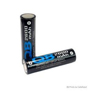 باتری لیتیوم یون 18650 شارژی 3.7 ولت 2600mAh برند QB
