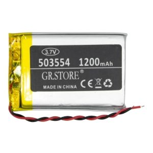 باتری لیتیوم پلیمر 3.7v ظرفیت 1200mAh مارک GR.STORE کد 503554