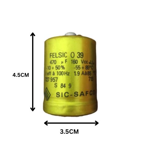 خازن 470 میکرو فاراد 160 ولت پیچی SIC-SAFCO