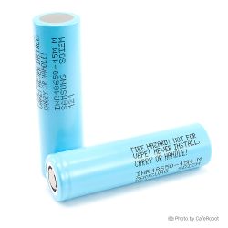 باتری لیتیوم یون 18650 شارژی 3.7 ولت 1500mAh برند Samsung