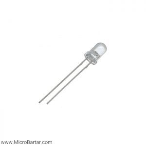 LED شیشه ای 5mm سفید