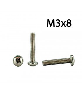 بسته 50 عددی پیچ فلزی M3x8 مناسب برای رباتیک