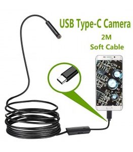 دوربین آندوسکوپی شلنگی 2 متری USB و Type C لنز 7mm