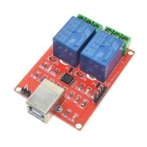 ماژول رله دو کاناله با ورودی USB و تراشه Tiny45